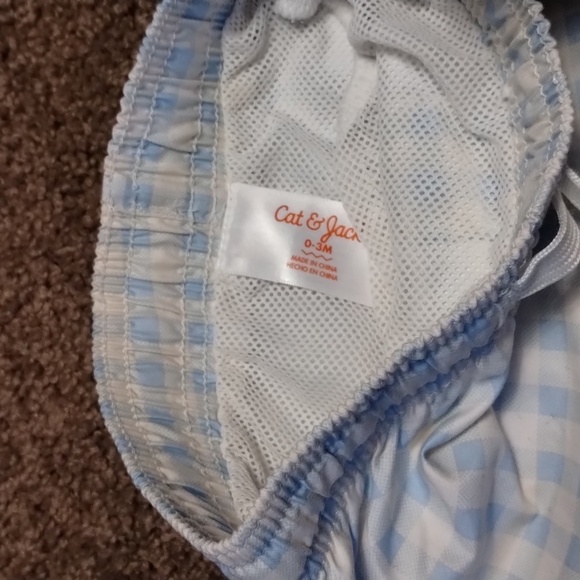 Cat & Jack baby swim shorts flexible drawstring size0-3M - Picture 3 of 4